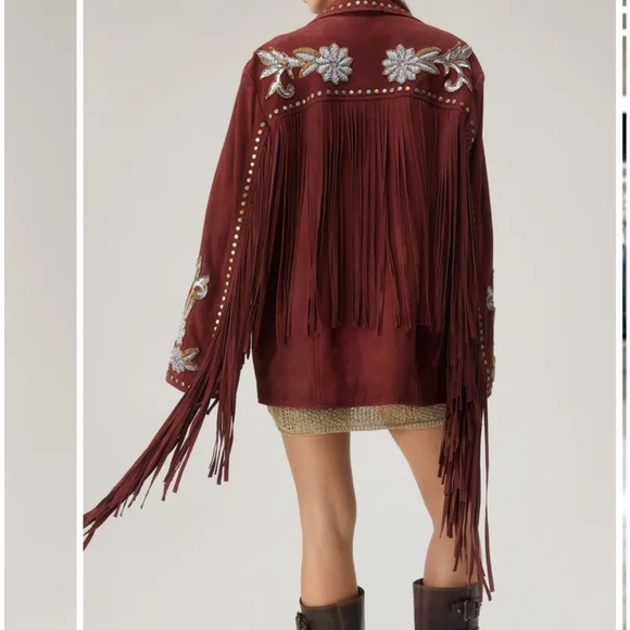 EXTRA PICTURES Embroidered Fringe Jacket - Picture 3 of 13